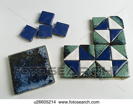 Close-up of green and blue mosaic tiles View Large Photo Image Picture - Close-up of green and blue mosaic tiles. Fotosearch
