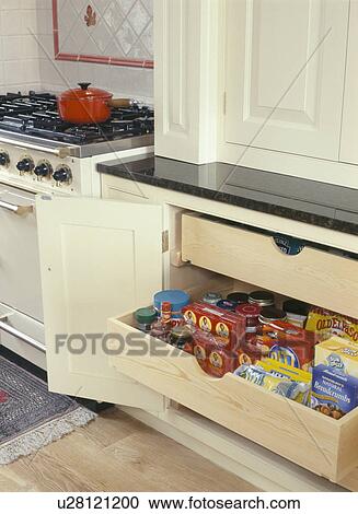 Close-up of groceries in storage drawer View Large Photo Image Stock Image - Close-up of groceries in storage drawer. Fotosearch