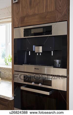 Stock Photo - Close-up of Miele coffee machine. Fotosearch