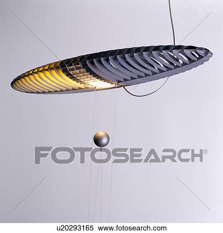 Stock Photography - Close-up of modern office ceiling light. Fotosearch