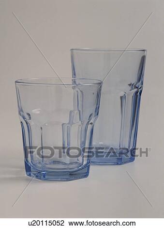 Close-up of pastel blue clear glass tumblers View Large Photo Image Stock Image - Close-up of pastel blue clear glass tumblers. Fotosearch