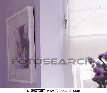 Close-up of picture on mauve wall View Large Photo Image Stock Photo - Close-up of picture on mauve wall. Fotosearch