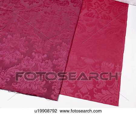Close-up of red and pink silk damask fabric View Large Photo Image Stock Image - Close-up of red and pink silk damask fabric. Fotosearch