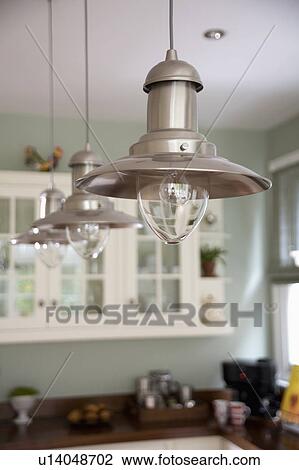 Close-up of satin chrome fisherman pendant lights View Large Photo Image Stock Image - Close-up of satin chrome fisherman pendant lights. Fotosearch