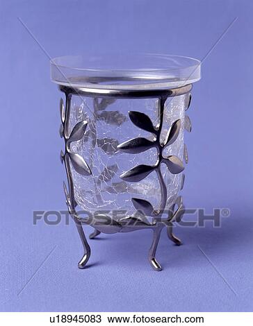 Close-up of silver and glass candle-holder View Large Photo Image Stock Image - Close-up of silver and glass candle-holder. Fotosearch