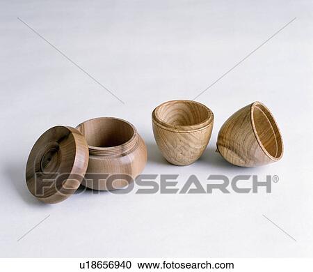Close-up of small Treen pots View Large Photo Image Stock Image - Close-up of small Treen pots. Fotosearch