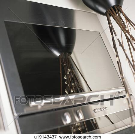 Close-up of stainless-steel oven View Large Photo Image Stock Photo - Close-up of stainless-steel oven. Fotosearch