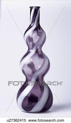 Close-up of tall purple glass vase View Large Photo Image Stock Photography - Close-up of tall purple glass vase. Fotosearch