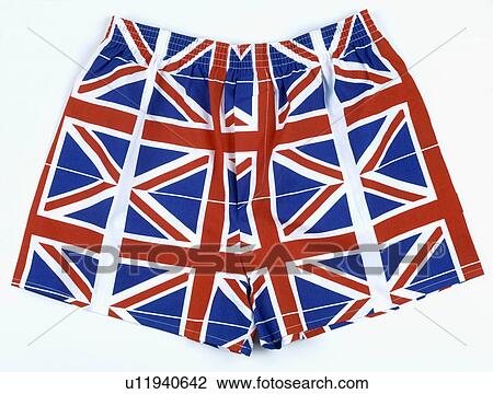 Close-up of Union Jack patterned boxer shorts View Large Photo Image Stock Image - Close-up of Union Jack patterned boxer shorts. Fotosearch