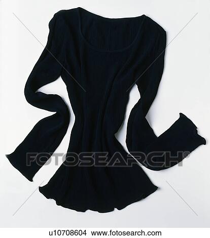 Close-up of woman's black silk top View Large Photo Image Picture - Close-up of woman's black silk top. Fotosearch