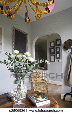 Fresh flower arrangement on table in grey Georgian hall View Large Photo Image Stock Image - Fresh flower arrangement on table in grey Georgian hall. Fotosearch