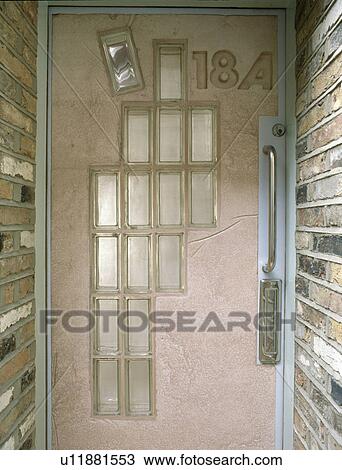 Glass bricks in wall of small modern hall View Large Photo Image Stock Image - Glass bricks in wall of small modern hall. Fotosearch