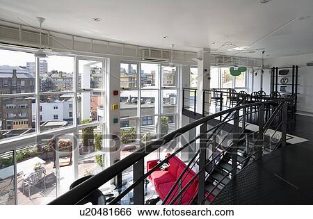 Large modern open-plan penthouse apartment in city loft conversion View Large Photo Image Stock Photograph - Large modern open-plan penthouse apartment in city loft conversion. Fotosearch