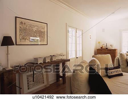 Neutral modern living room View Large Photo Image Stock Image - Neutral modern living room . Fotosearch