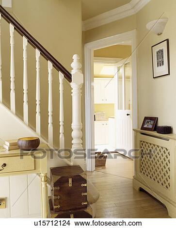 Picture - Traditional cream hall. Fotosearch