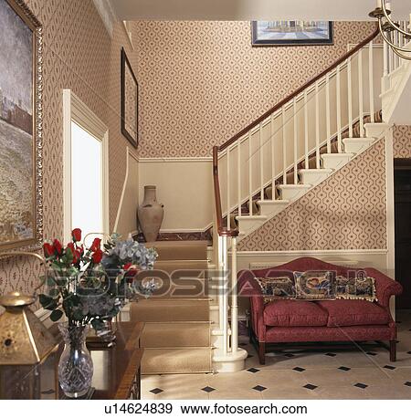 Traditional cream hall View Large Photo Image Stock Photo - Traditional cream hall. Fotosearch