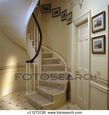 Traditional cream hall View Large Photo Image Stock Photograph - Traditional cream hall. Fotosearch