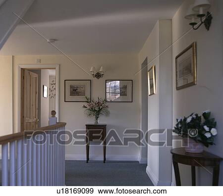 Traditional white landing View Large Photo Image Stock Photo - Traditional white landing. Fotosearch