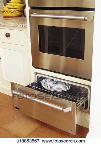 Warming Drawer In Modern Oven Stock Photo U18853567 Fotosearch