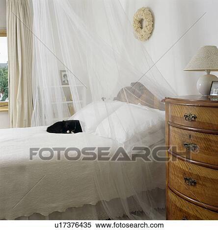White voile drapes above bed with white linen View Large Photo Image Stock Photography - White voile drapes above bed with white linen. Fotosearch