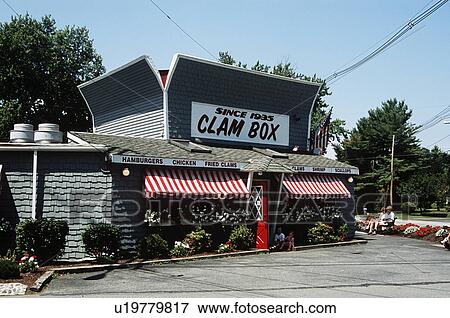 Clam Box Seafood Restaurant, established 1935, Ipswich, Essex County, Massachusetts, New England, USA View Large Photo Image Stock Photo - Clam Box Seafood Restaurant, established 1935, Ipswich, Essex County, Massachusetts, New England, USA. Fotosearch