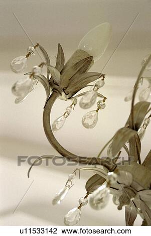 Stock Image - Close-up of chandelier. Fotosearch