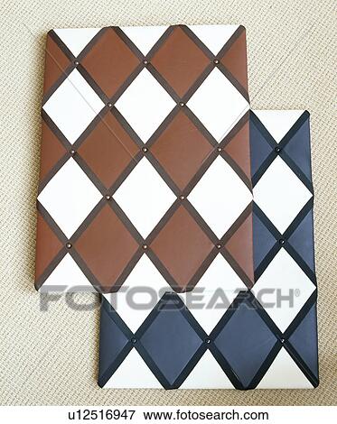 Close-up of chequerboard ceramic tiles View Large Photo Image Stock Photo - Close-up of chequerboard ceramic tiles. Fotosearch