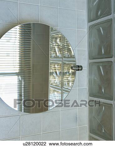 Close-up of circular bathroom mirror View Large Photo Image Stock Image - Close-up of circular bathroom mirror. Fotosearch