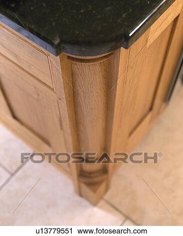 Close-up of fitted wooden kitchen unit View Large Photo Image Stock Image - Close-up of fitted wooden kitchen unit. Fotosearch