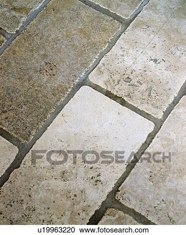 Close-up of limestone floor tiles View Large Photo Image Stock Image - Close-up of limestone floor tiles. Fotosearch