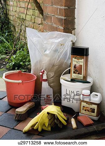 Close-up of materials and tools for renovating flooring View Large Photo Image Stock Photo - Close-up of materials and tools for renovating flooring. Fotosearch