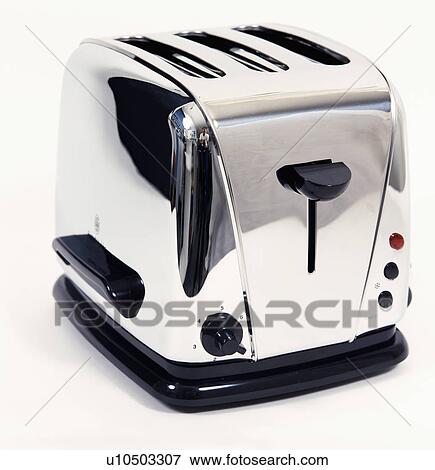 Close Up Of Stainless Steel Toaster Stock Photo U Fotosearch