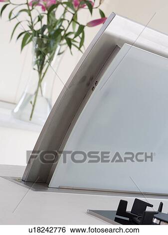Stock Photograph - Close-up of worktop-mounted extractor. Fotosearch