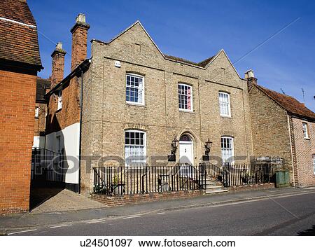 Stock Photo - Double-fronted traditional village house. Fotosearch