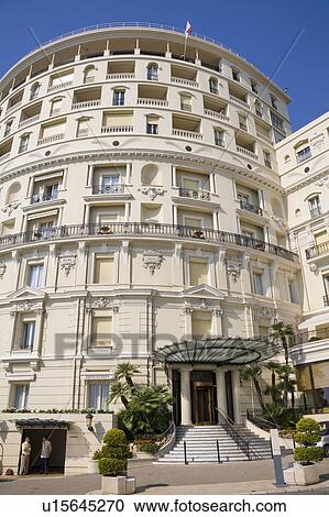 Stock Image - Hotel de Paris, Place Du Casino, Monte Carlo, Monaco, France. Fotosearch