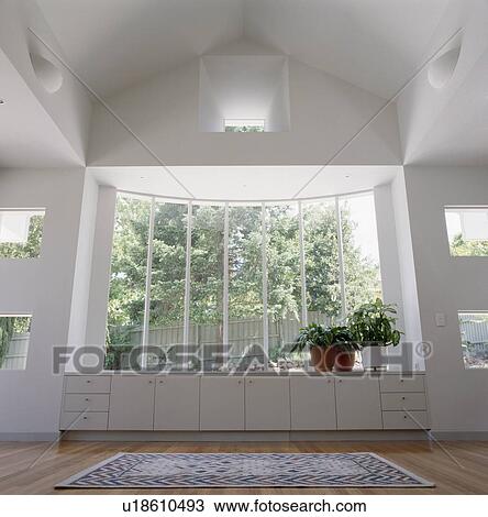 Large windows in modern white hall View Large Photo Image Stock Image - Large windows in modern white hall. Fotosearch