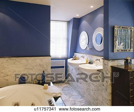 Banco de Fotografías - mármol, azulejos de pared, en, moderno, azul ... Banco de Fotografías - mármol, azulejos de pared, en, moderno, azul ...