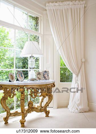 window console table