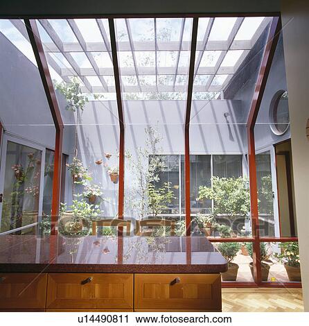 Modern conservatory kitchen View Large Photo Image Stock Image - Modern conservatory kitchen. Fotosearch
