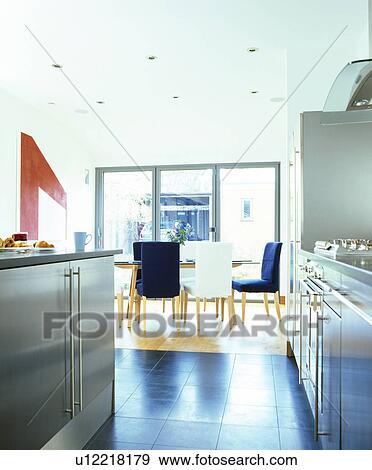 Stock Photo - Modern kitchen dining room. Fotosearch