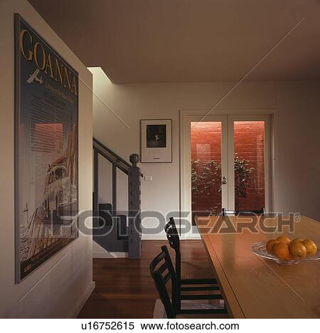 Stock Photography - Modern white dining room. Fotosearch