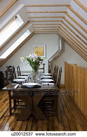 Oak Table And Chairs In Modern Cottage Dining Room Extension With Wooden Floorboards Stock Photo U20012537 Fotosearch - Table Dining Room Extension Oak Table And Chairs In Modern Cottage Dining Room Extension With Wooden Floorboards Stock Photo U20012537 Fotosearch - Table Dining Room Extension
