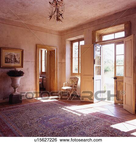 Old carpet on floor of rustic country hall with rough textured walls View Large Photo Image Stock Photograph - Old carpet on floor of rustic country hall with rough textured walls. Fotosearch
