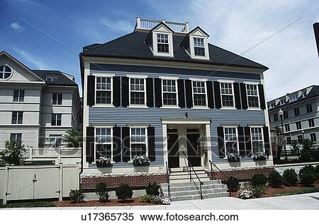 Old residential houses, Boston, Massachusetts, New England, USA View Large Photo Image Stock Photography - Old residential houses, Boston, Massachusetts, New England, USA. Fotosearch