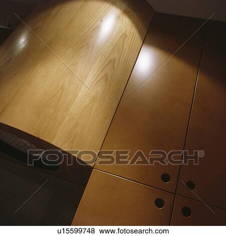 Pale wood units in modern kitchen View Large Photo Image Stock Photo - Pale wood units in modern kitchen. Fotosearch