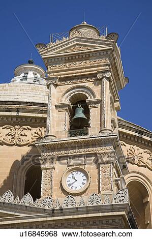 Stock Photo - Parish Church of the Assumption of the Blessed Virgin Mary, also known as Church of Saint Mary, Mosta, Malta. Fotosearch