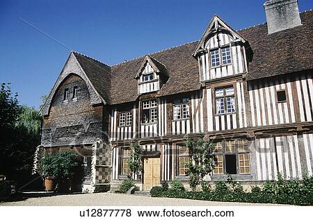 Stock Photo - Part of Chateau de St-Germain-de-Livet, Lisieux, Normandy, France. Fotosearch