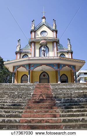 Saint Joseph's Church, Meenkunnam, Kerala, India View Large Photo Image Stock Image - Saint Joseph's Church, Meenkunnam, Kerala, India. Fotosearch
