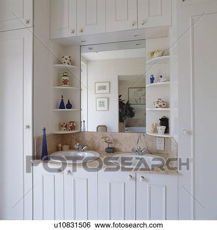 above bathroom sink storage