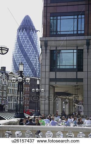 The Gherkin from Broadgate, City of London View Large Photo Image Stock Photo - The Gherkin from Broadgate, City of London. Fotosearch